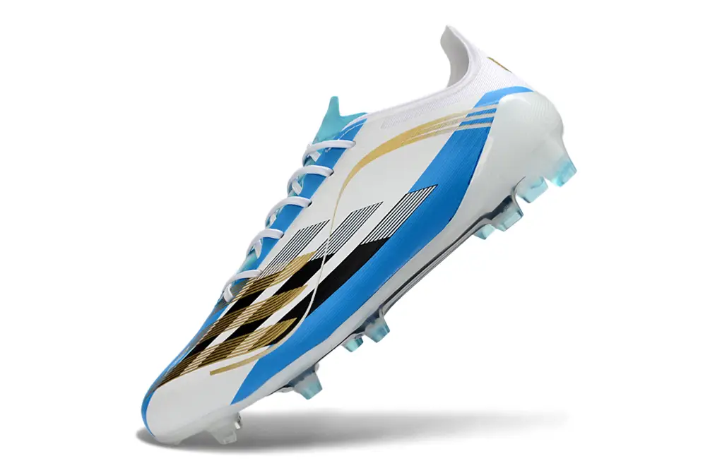 Close-up of Adidas F50 Elite FG Football Cleats with Advanced Traction System