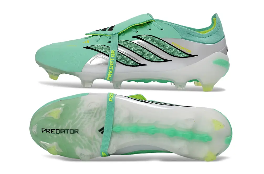 Detailed image of Adidas Predator 26 Elite Tongue FG soccer cleats, featuring advanced technology