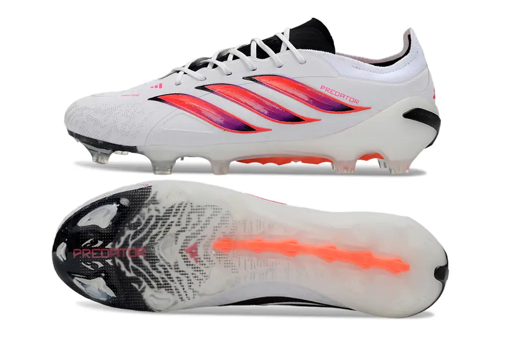 Adidas Predator 26 Elite FG football boot from the side showing its design