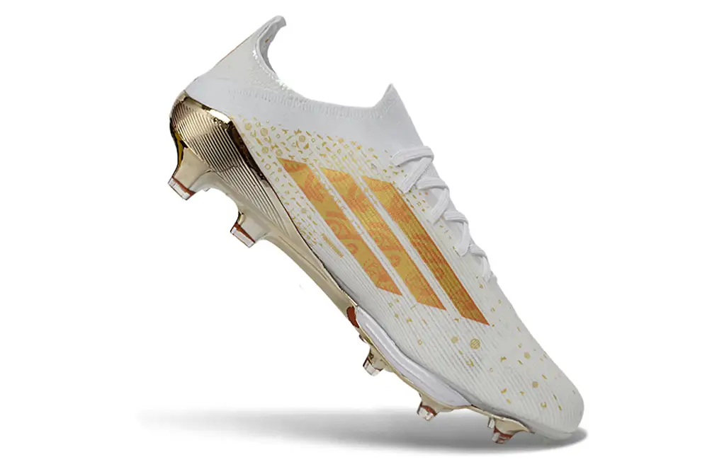 Adidas F50+ Elite FG Football Boot in Action with Player Kicking the Ball