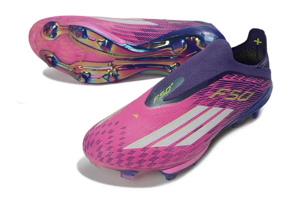 Adidas F50+ Elite FG Laceless soccer boot from different angle