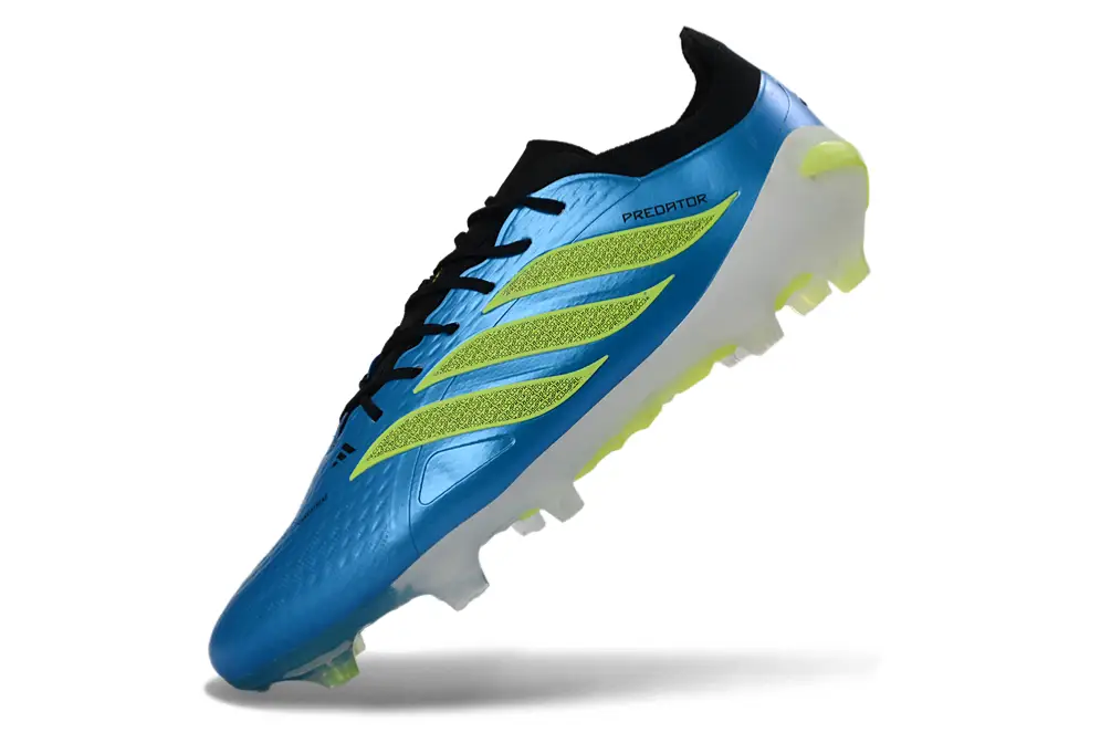 Close-up of Adidas Predator 26 Elite FG football with innovative technology and sleek design