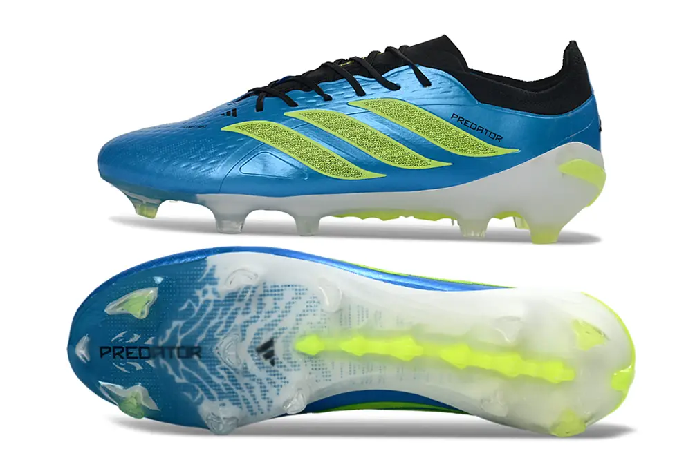 Side view of Adidas Predator 26 Elite FG football, highlighting its lightweight and durable construction